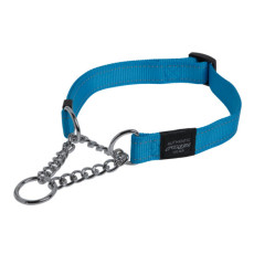 Rogz Obedience Half-check Collar Blue Color (Medium : 26-40cm)